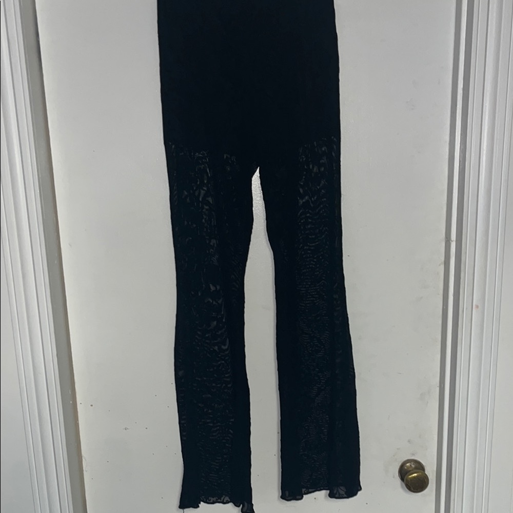 Black Lace Pants